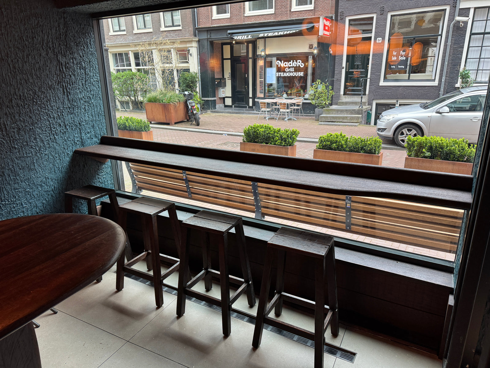 Window bar seating